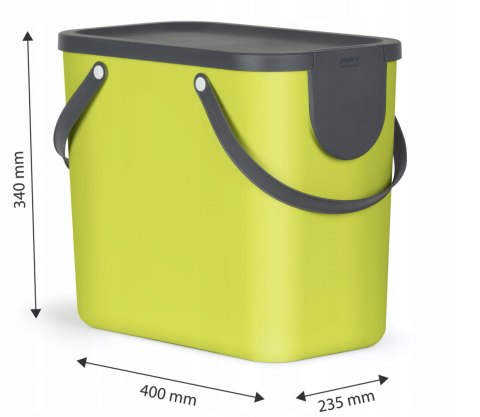 ROTHO KOSZ DO SEGREGACJI ŚMIECI ALBULA 25l YELLOW ROTHO KOSZ DO SEGREGACJI ŚMIECI ALBULA 25l YELLOW