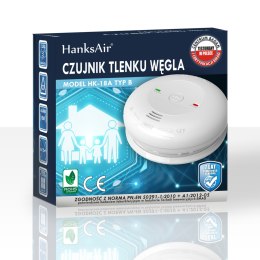 DETEKTOR CZUJNIK CZADU TLENKU WĘGLA CZADU CO ATEST