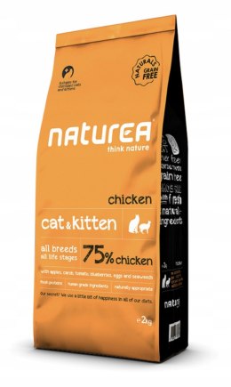 NATUREA NATURALS CAT & KITTEN KURCZAK 7KG KOT