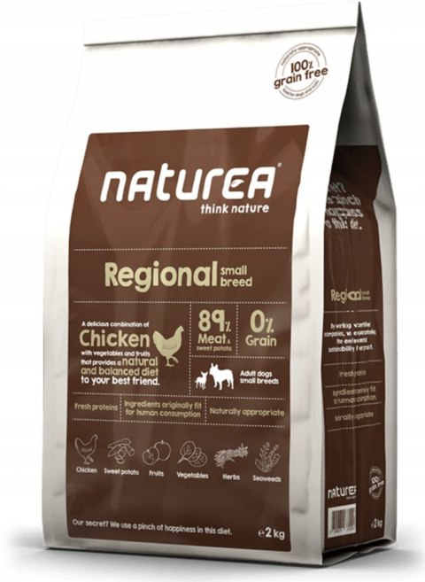 NATUREA GRAINFREE REGIONAL SMALL BREED KURCZAK 2KG