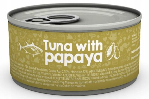 NATUREA ZESTAW 4 SMAKI x 85G PUSZKA BEZZBOŻOWA DLA KOT (Morszczuk & Jabłka, Pstrąg & Łosoś, Tuńczyk & Papaja, Dorsz & Tuńczyk)