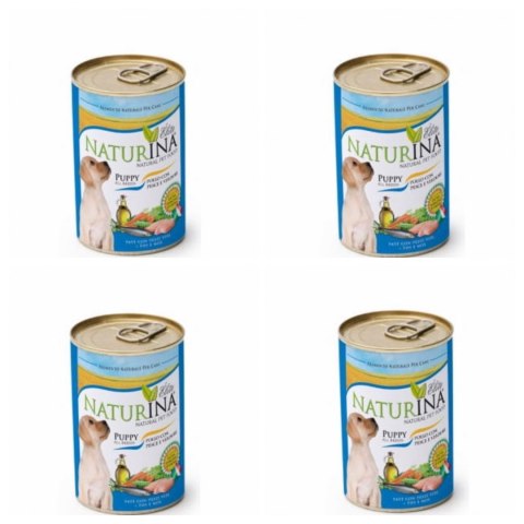 NATURINA ELITE WET PUPPY 4x 400G KURCZAK RYBA PIES