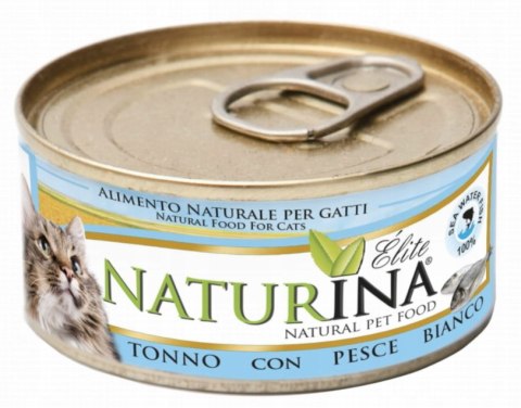 NATURINA KARMA ELITE WET TUŃCZYK BIAŁA RYBA 4x70g KOT