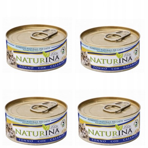 NATURINA KARMA ELITE WET TUŃCZYK KALMARY 4x70G KOT