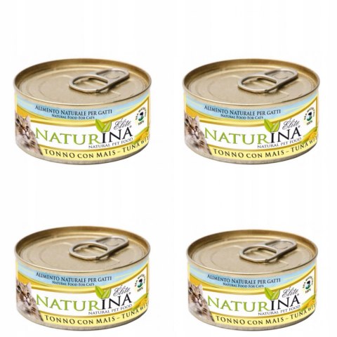 NATURINA KARMA ELITE WET TUŃCZYK KUKURYDZA 4x70g KOT