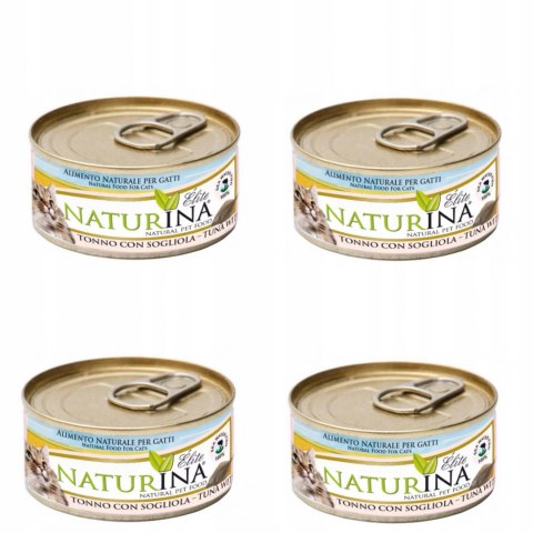 NATURINA KARMA ELITE WET TUŃCZYK Z SOLĄ 4x 70G KOT