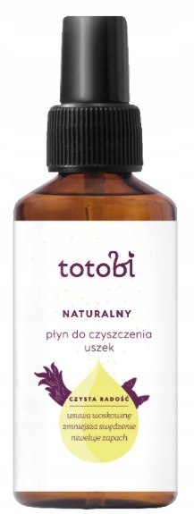 TOTOBI NATURALNY PŁYN DO CZYSZCZENIA USZU PIES KOT TOTOBI NATURALNY PŁYN DO CZYSZCZENIA USZU PIES KOT