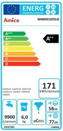 PRALKA AMICA SLIM NAWJ6102SLB 6KG 1000 obr
