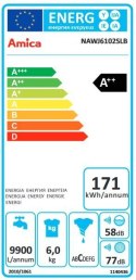 PRALKA AMICA SLIM NAWJ6102SLB 6KG 1000 obr