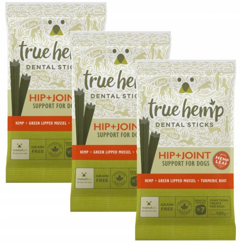 TRUE HEMP DENTAL STICK KONOPIE BIODRA STAWY 3X125G