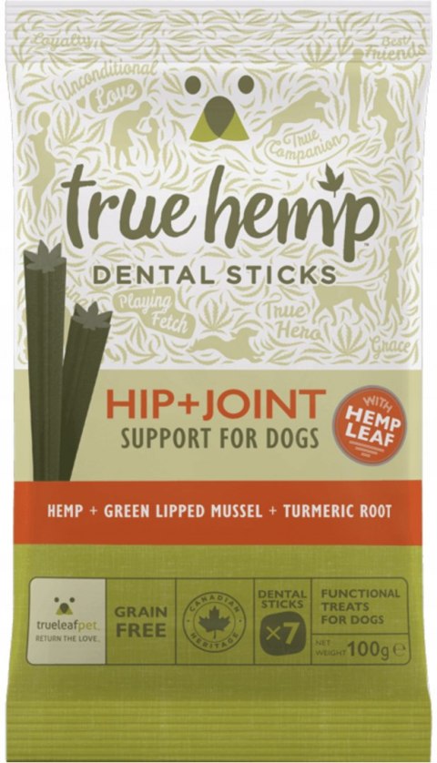 TRUE HEMP DENTAL STICK KONOPIE BIODRA STAWY 3X125G