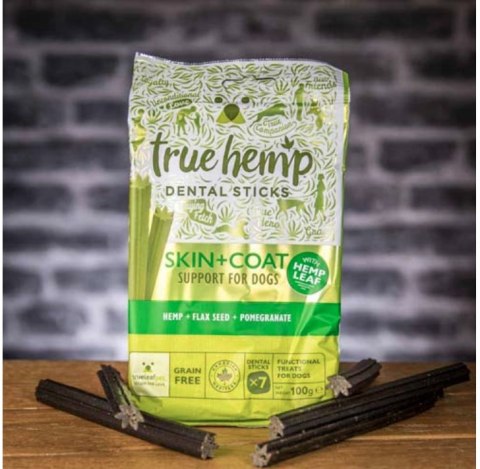 TRUE HEMP DENTAL STICK KONOPIE SKÓRA SIERŚĆ 3X125G