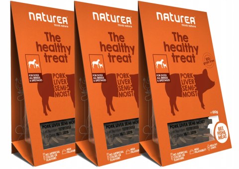 3X NATUREA SEMI MOIST WĄTRÓBKA ZDROWE PRZYSMAKI