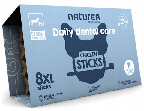 NATUREA DENTAL STICKS KURCZAK PRZYSZYSMAKI XL 8 szt.