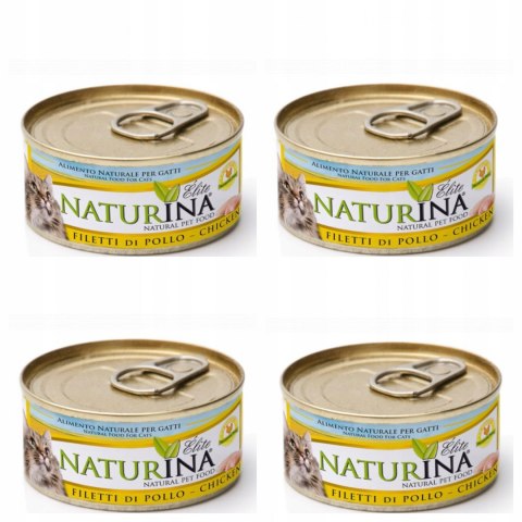 NATURINA KARMA ELITE WET FILET KURCZAK 4x70G KOT