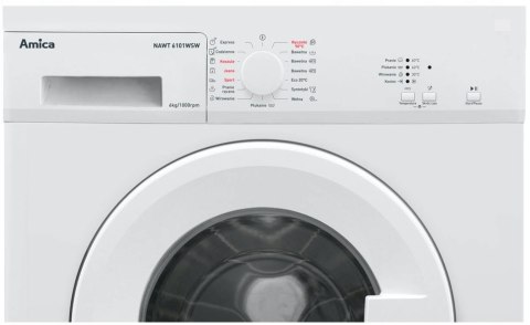 PRALKA WOLNOSTOJĄCA AMICA NAWT6101WSW 6KG 1000OBR PRALKA WOLNOSTOJĄCA AMICA NAWT6101WSW 6KG 1000OBR