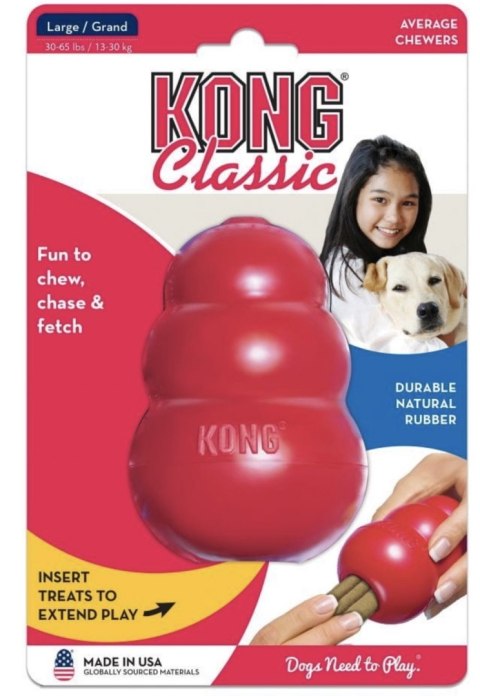 ZABAWKA NA PRZYSMAKI DLA PSA KONG CLASSIC L ZABAWKA NA PRZYSMAKI DLA PSA KONG CLASSIC L