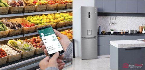 LODÓWKA LG GBF71PZDMN SREBRNA NO FROST Wi-Fi