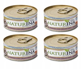KARMA DLA KOTA NATURINA ELITE WET TUŃCZYK KRAB 4x70g