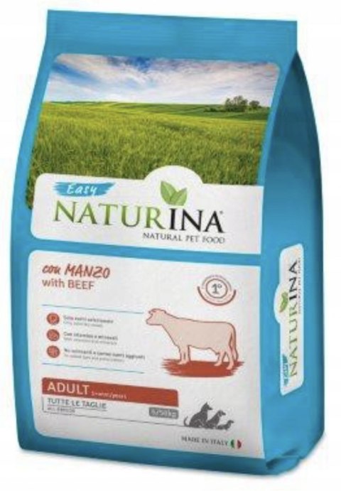 KARMA DLA PSA NATURINA EASY ADULT Z WOŁOWINĄ 12KG