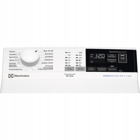 PRALKA ŁADOWANA OD GÓRY ELECTROLUX EW6TN4262P LCD PRALKA ŁADOWANA OD GÓRY ELECTROLUX EW6TN4262P LCD