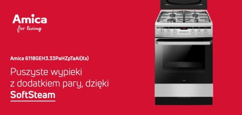 KUCHNIA AMICA 6118GEH3.33PaHZpTaAi(Xx) Steam Grill