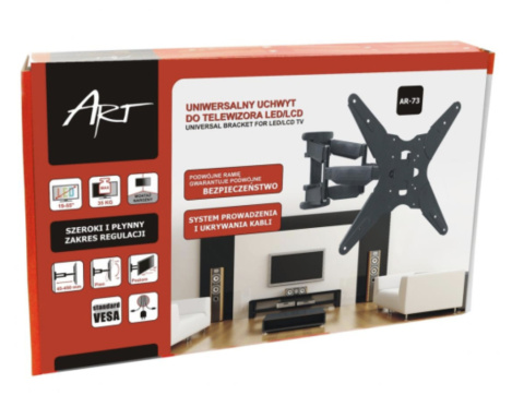 UCHWYT ART RAMIENIOWY TV AR-73, 19-55 CALI UCHWYT ART RAMIENIOWY TV AR-73, 19-55 CALI