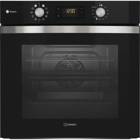 PIEKARNIK INDESIT IFWS 4841 JH BL 71 L Steam, Hydroliza, Grill