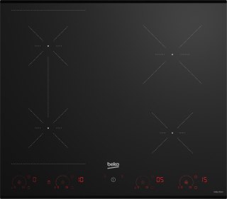 PŁYTA INDUKCYJNA BEKO HII64822SUFT Czarne szkło, Indy Flex, Easy Fit, Timer