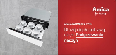 SZUFLADA DO NACZYŃ AMICA AWDM6W Q-TYPE 22 L Sterowanie sensorowe SZUFLADA DO NACZYŃ AMICA AWDM6W Q-TYPE 22 L Sterowanie sensorowe