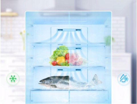 LODÓWKA SIDE BY SIDE TCL RP631SSE0 631L Inwerter MultiAirFlow Total NoFrost