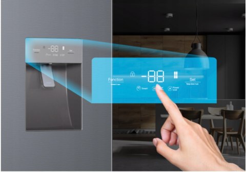 LODÓWKA SIDE BY SIDE TCL RP631SSE0 631L Inwerter MultiAirFlow Total NoFrost
