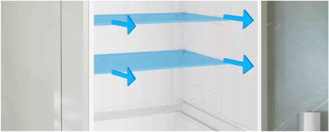 CHŁODZIARKA BEKO RCSA300K40GN 54 cm Min Frost, Oświetlenie LED