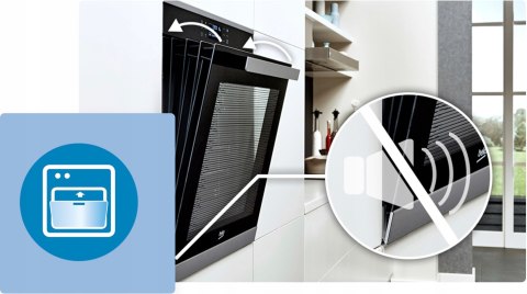 PIEKARNIK DO ZABUDOWY BEKO BBIM18300BS 72 L Aero Perfect, Grill