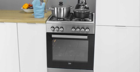 KUCHNIA GAZWOWO-ELEKTRYCZNA BEKO FSE62120DX 66 L Steam Shine, Grill KUCHNIA GAZWOWO-ELEKTRYCZNA BEKO FSE62120DX 66 L Steam Shine, Grill