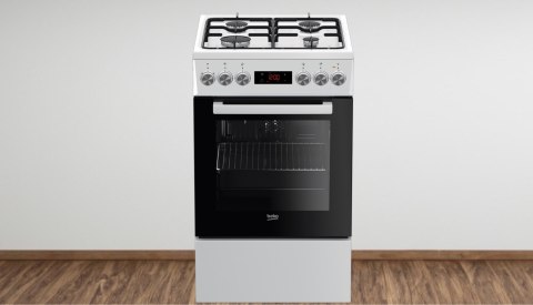 KUCHNIA GAZ ELEKTRYCZ. BEKO FSE52322DWD 55L Steam Shine Ruszty emalia Grill KUCHNIA GAZ ELEKTRYCZ. BEKO FSE52322DWD 55L Steam Shine Ruszty emalia Grill