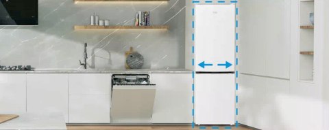 LODÓWKA BEKO RCSA300K40WN 291 L Oświetlenie LED