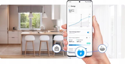 LODÓWKA SAMSUNG RB38C675EB1/EF 390 L No Frost Inverter Power Cool Wi-Fi