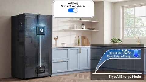 LODÓWKA SIDE BY SIDE SAMSUNG RS62DG5003B1EO 655 L No Frost, Inverter, Wi-Fi