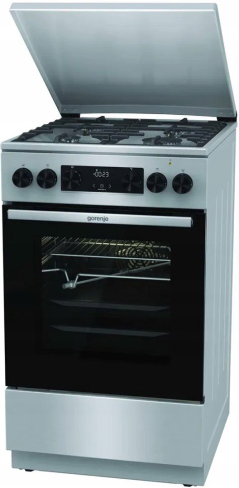 KUCHNIA GAZOWO-ELEKTRYCZNA GORENJE GKS5C71XF 70 L Air Fry Aqua Clean Grill