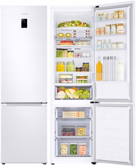 LODÓWKA SAMSUNG RB38C672CWW/EF 390 L Pełny No Frost, Inverter, Wi-Fi