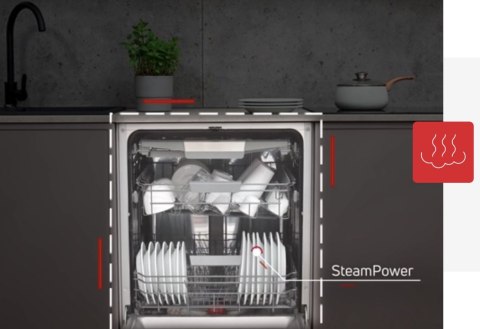 ZMYWARKA ZAB AMICA DIM64C7EBOQH 9,8 L 14kpl Steam Power Szuflada na sztućce ZMYWARKA ZAB AMICA DIM64C7EBOQH 9,8 L 14kpl Steam Power Szuflada na sztućce