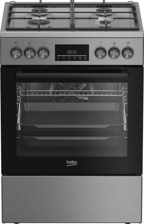 KUCHNIA GAZOWO-ELEKTRYCZNA BEKO FBM62330GXTN 72 L Steam Shine, Grill KUCHNIA GAZOWO-ELEKTRYCZNA BEKO FBM62330GXTN 72 L Steam Shine, Grill
