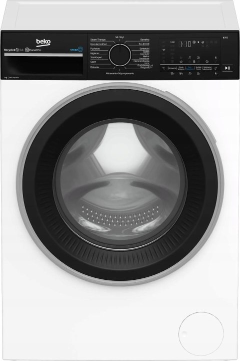 PRALKA BEKO B3WFU57415WBPB 7 kg 1400 obr Inwerter, Steam Cure, Wi-Fi