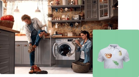 PRALKA BEKO B3WFU57415WBPB 7 kg 1400 obr Inwerter, Steam Cure, Wi-Fi