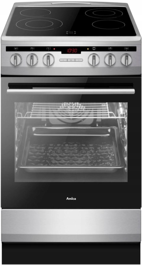KUCHNIA CERAMICZNA AMICA 57CE3.315HTAQ(XX) 62 L Easy Clean, Grill KUCHNIA CERAMICZNA AMICA 57CE3.315HTAQ(XX) 62 L Easy Clean, Grill