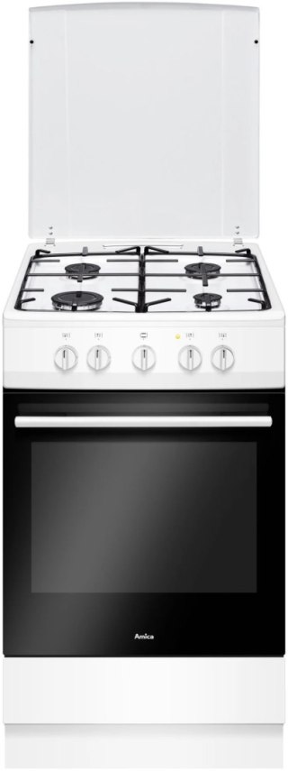 KUCHNIA GAZOWA AMICA 57GGH4.23ZpP(W) 70 L Easy Clean, Grill