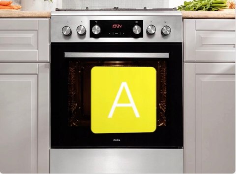 KUCHNIA GAZOWA AMICA 57GGH4.23ZpP(W) 70 L Easy Clean, Grill