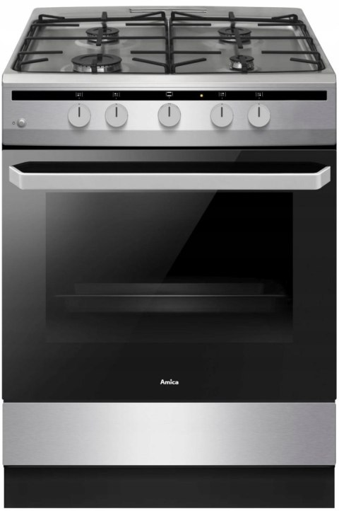 KUCHNIA GAZOWA AMICA 618GGD4.33HZPFQ(XX) 64 L Easy Clean, Grill