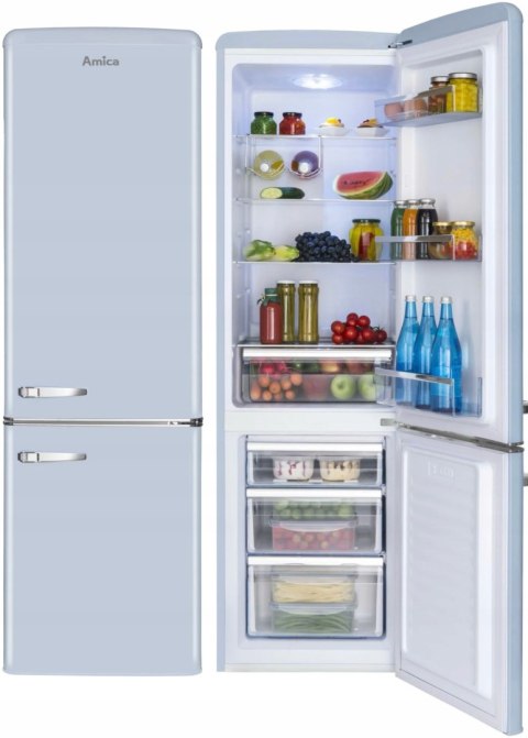 LODÓWKA AMICA FK2965.3LAA 244 L Slim Size, Oświetlenie LED